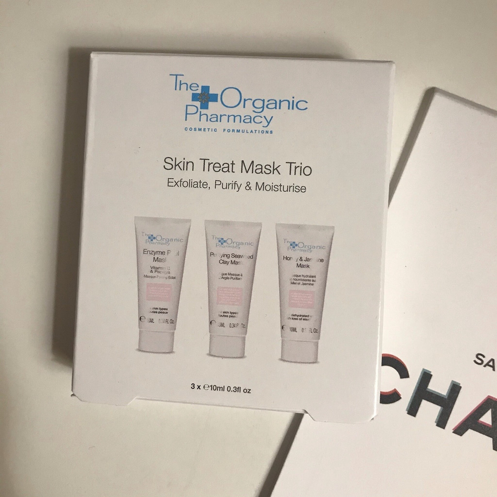 The Organic Pharmacy Skin Treat Mask Trio .3 oz each - Brand New in Box